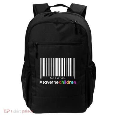 Stop Human Trafficking Bar Code Children Are Not For Sale Backpack