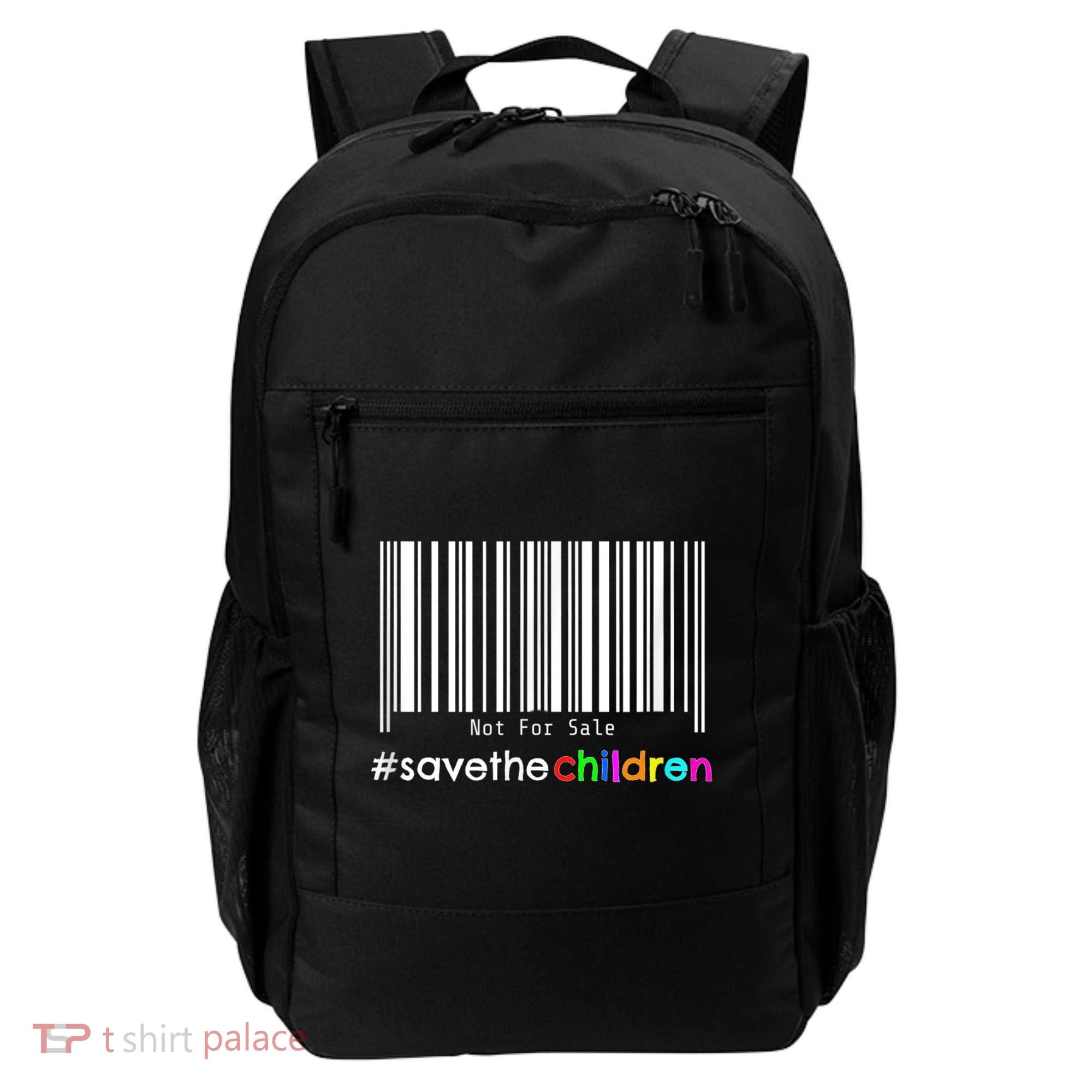 Stop Human Trafficking Bar Code Children Are Not For Sale Backpack