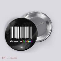 Stop Human Trafficking Bar Code Children Are Not For Sale Button thumb 0