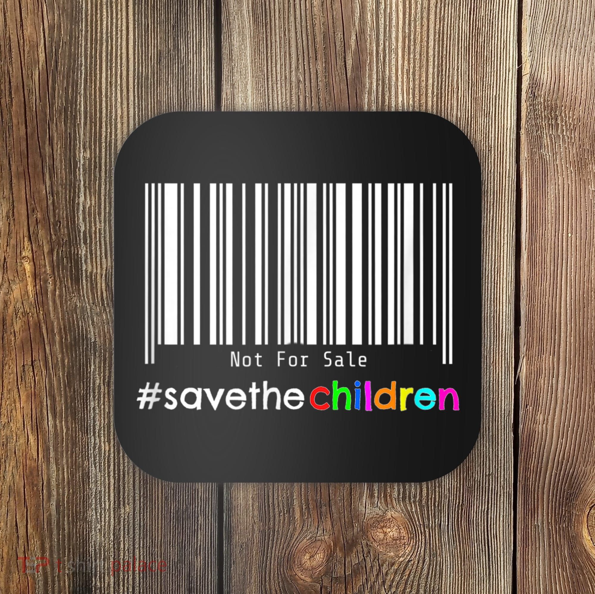 Stop Human Trafficking Bar Code Children Are Not For Sale Coaster