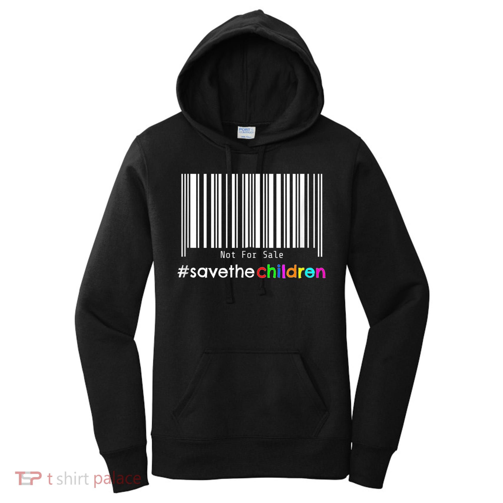 Stop Human Trafficking Bar Code Children Are Not For Sale Women's Hoodie