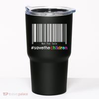 Stop Human Trafficking Bar Code Children Are Not For Sale Tumbler thumb 0