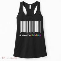 Stop Human Trafficking Bar Code Children Are Not For Sale Women's Tank Top thumb 0