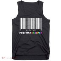 Stop Human Trafficking Bar Code Children Are Not For Sale Tank Top thumb 0