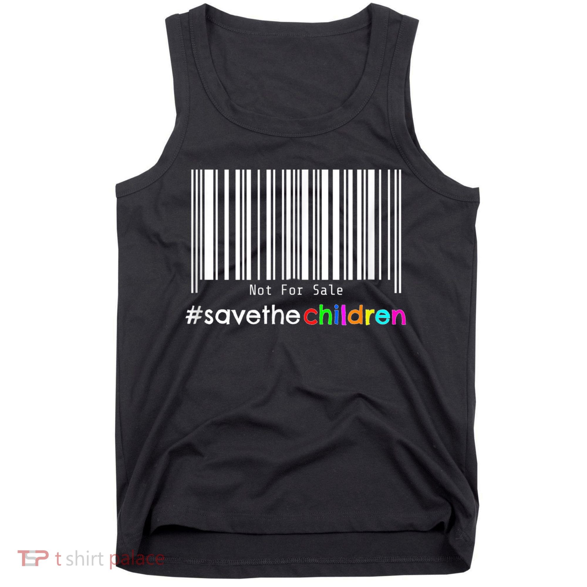 Stop Human Trafficking Bar Code Children Are Not For Sale Tank Top