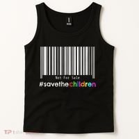 Stop Human Trafficking Bar Code Children Are Not For Sale Tank Top thumb 2