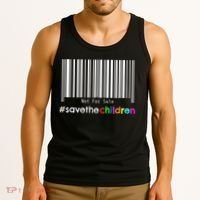 Stop Human Trafficking Bar Code Children Are Not For Sale Tank Top thumb 3