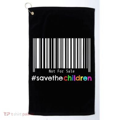 Stop Human Trafficking Bar Code Children Are Not For Sale Golf Towel