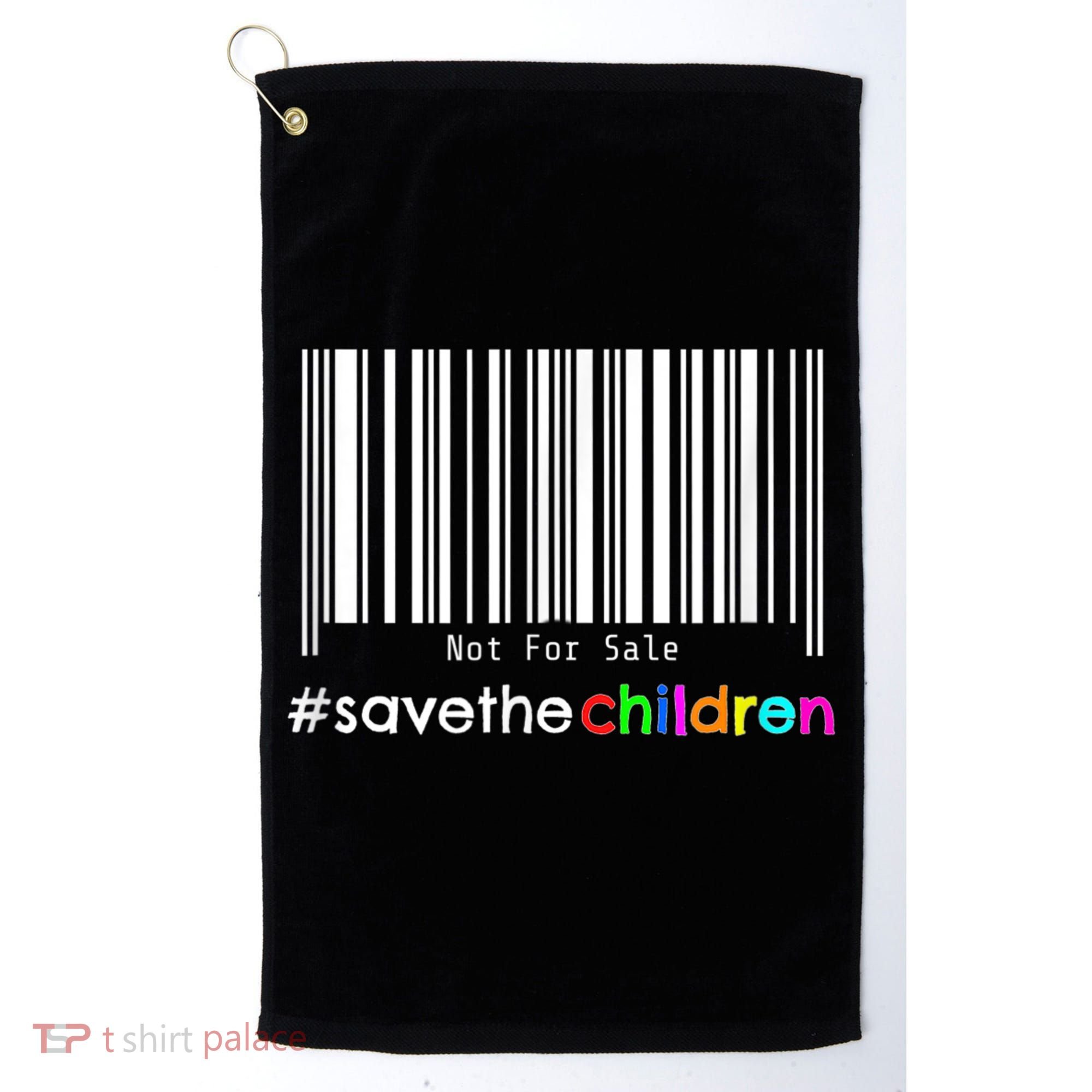 Stop Human Trafficking Bar Code Children Are Not For Sale Golf Towel