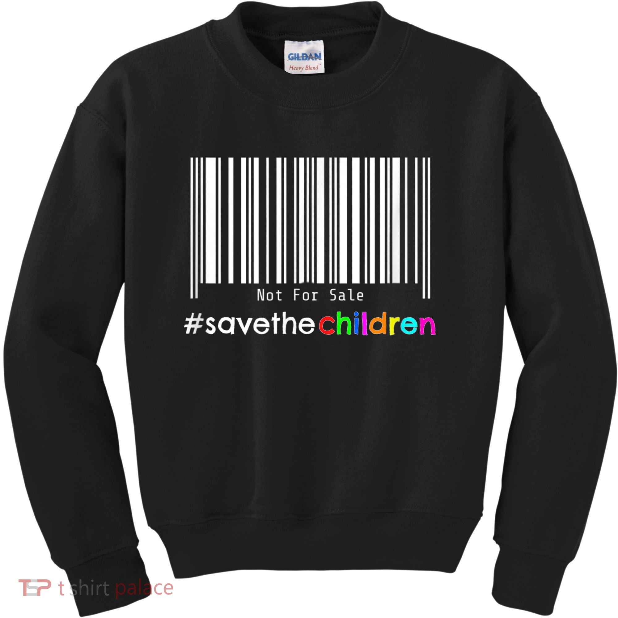 Stop Human Trafficking Bar Code Children Are Not For Sale Kids Sweatshirt