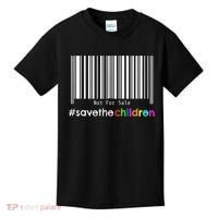 Stop Human Trafficking Bar Code Children Are Not For Sale Kids T-Shirt thumb 0
