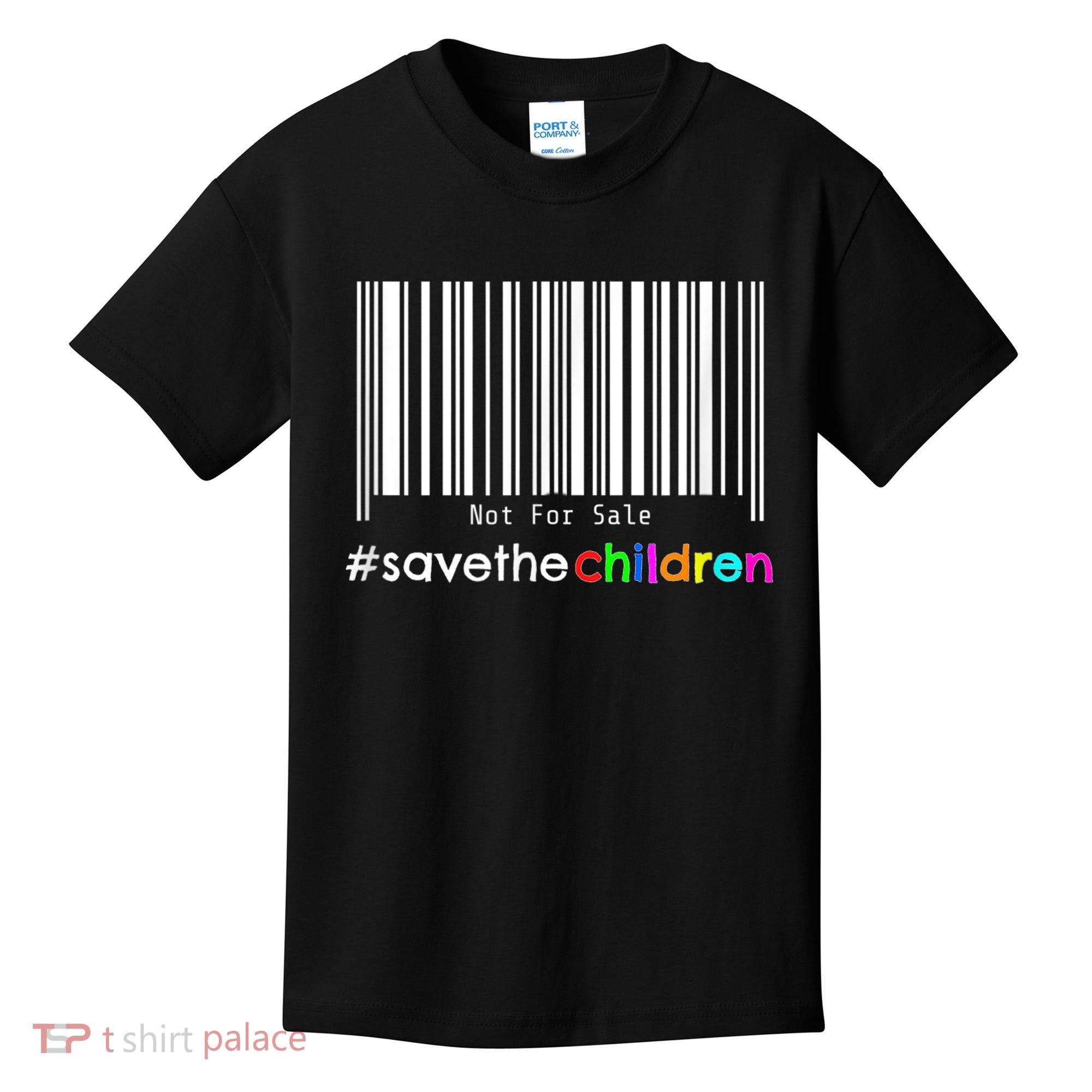 Stop Human Trafficking Bar Code Children Are Not For Sale Kids T-Shirt