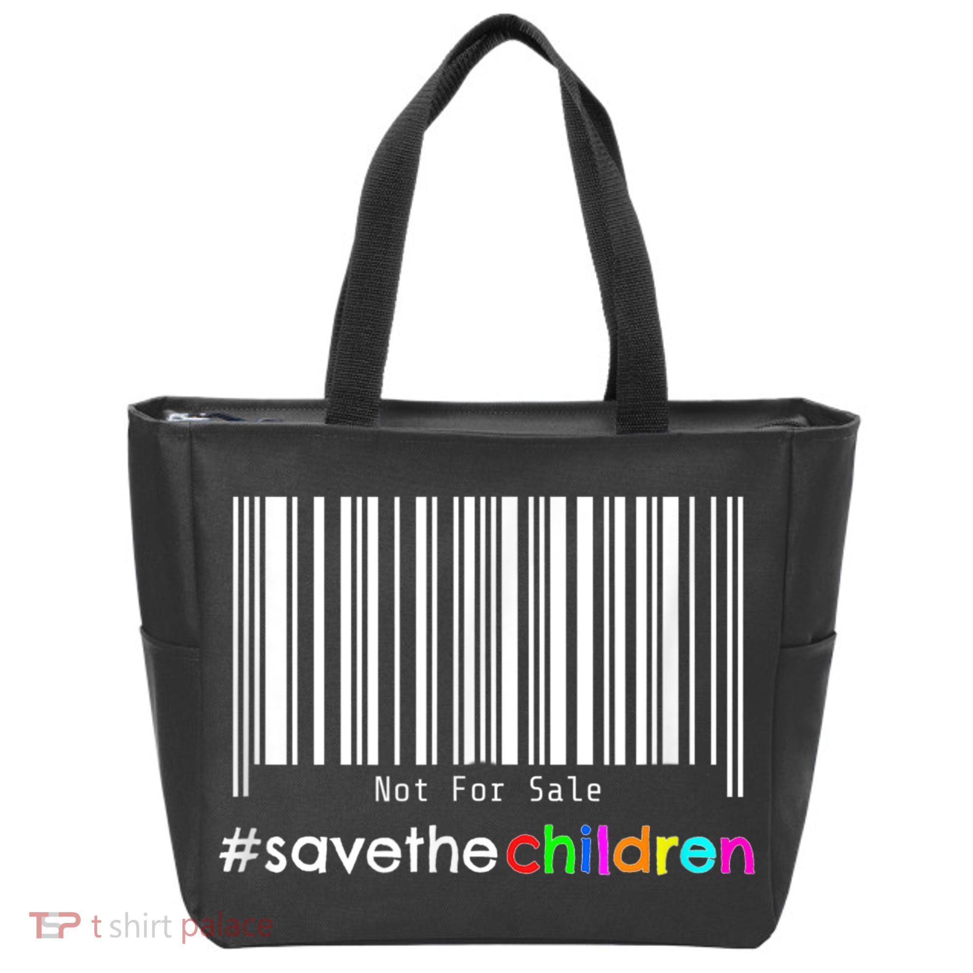 Stop Human Trafficking Bar Code Children Are Not For Sale Tote Bag