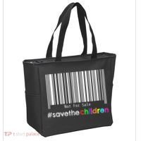Stop Human Trafficking Bar Code Children Are Not For Sale Tote Bag thumb 2