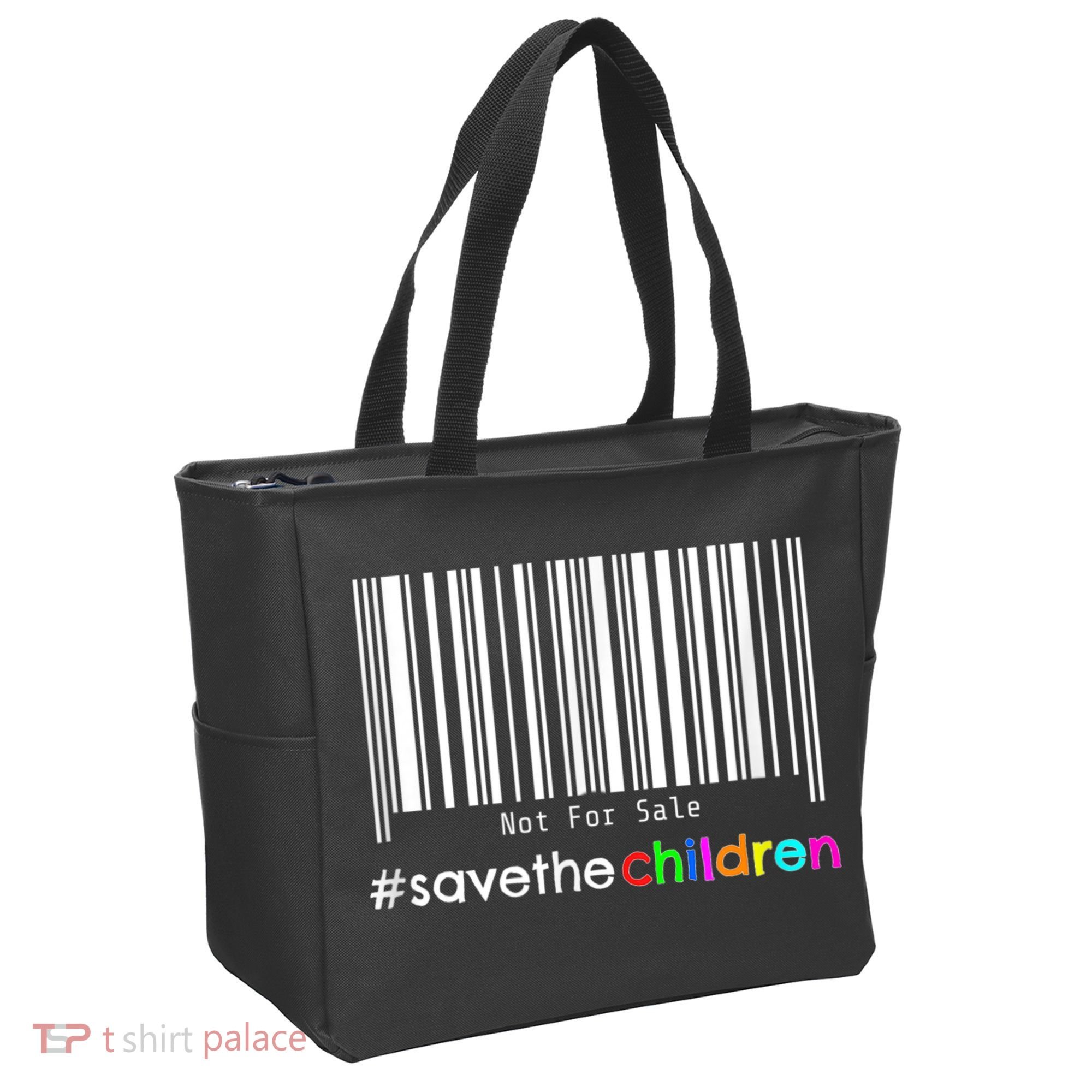 Stop Human Trafficking Bar Code Children Are Not For Sale Tote Bag