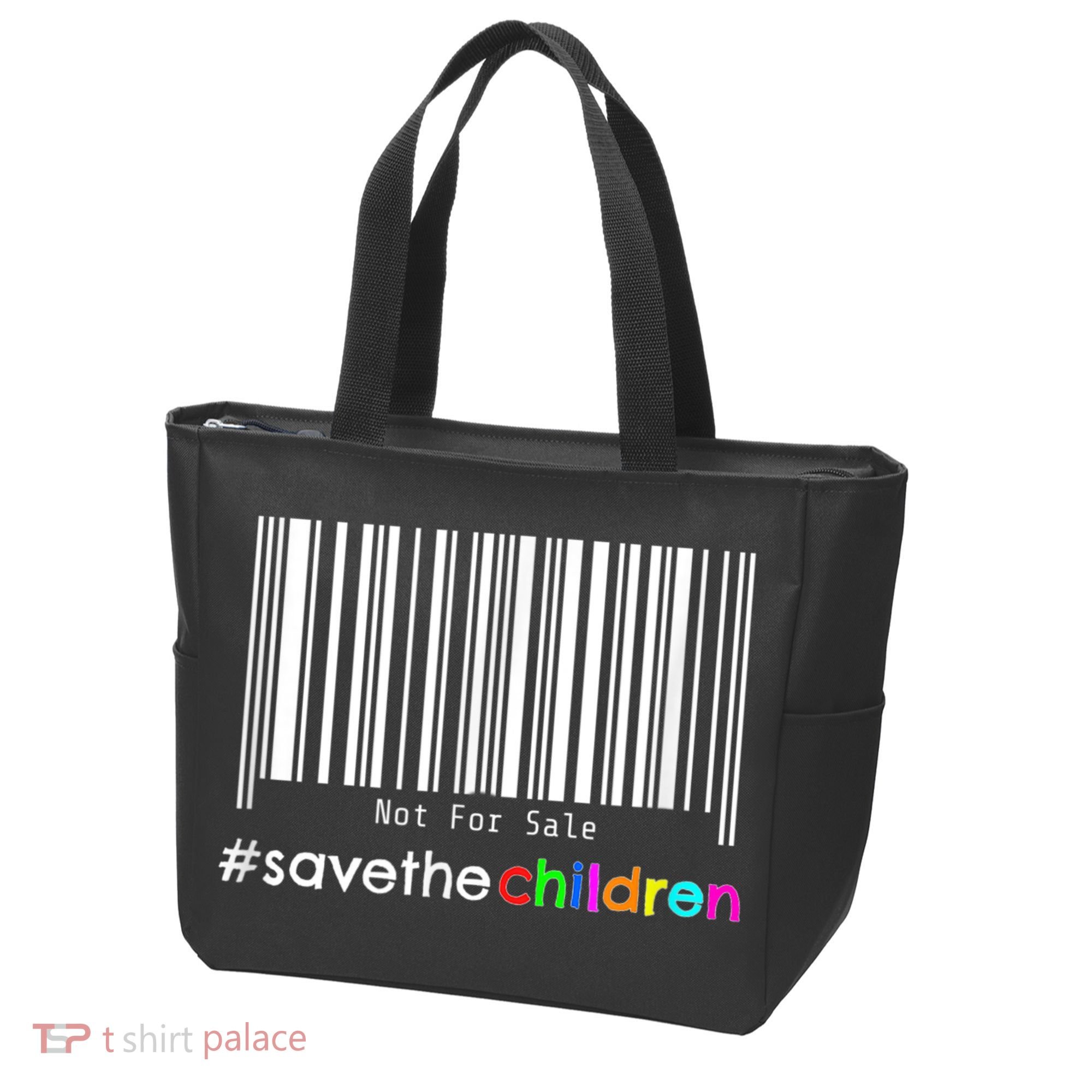 Stop Human Trafficking Bar Code Children Are Not For Sale Tote Bag