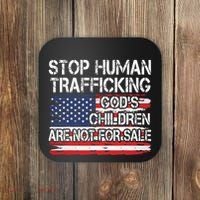 Stop Human Trafficking Gods Children Are Not For Sale Coaster thumb 0