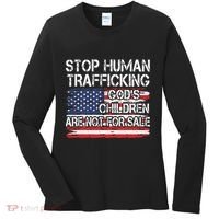 Stop Human Trafficking Gods Children Are Not For Sale Women's Long Sleeve Shirt thumb 0