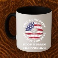 Stop Human Trafficking This Gods Children Are Not For Sale Coffee Mug thumb 2