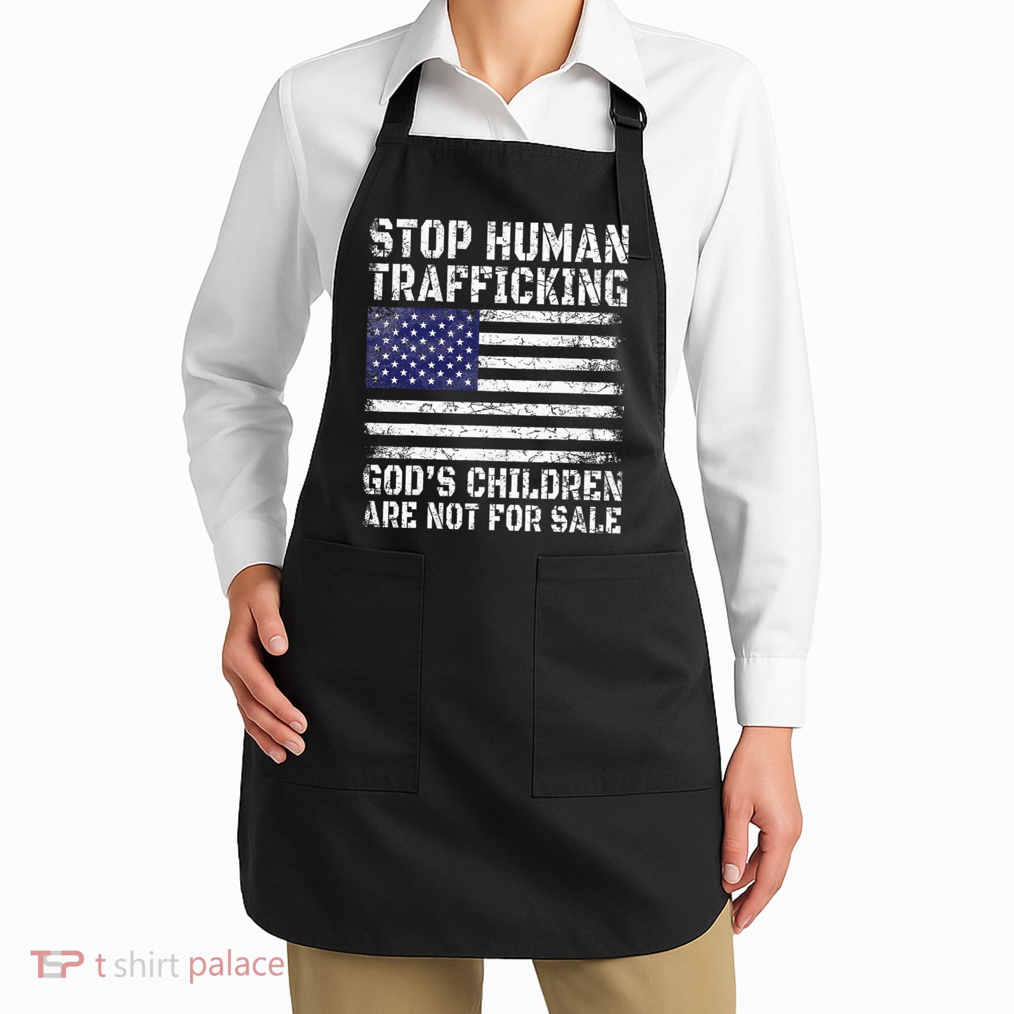 Stop Human Trafficking Gods Children Are Not For Sale Apron