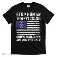 Stop Human Trafficking Gods Children Are Not For Sale T-Shirt thumb 0