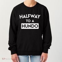 Simple Halfway To A Hundo Gag 50th Birthday Women's Sweatshirt thumb 0