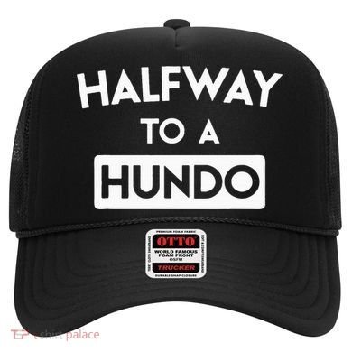 Simple Halfway To A Hundo Gag 50th Birthday Hat