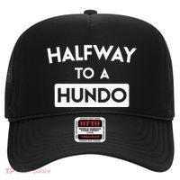 Simple Halfway To A Hundo Gag 50th Birthday Hat thumb 0