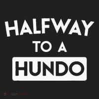 Simple Halfway To A Hundo Gag 50th Birthday Hat thumb 2
