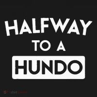 Simple Halfway To A Hundo Gag 50th Birthday Women's Long Sleeve Shirt thumb 2