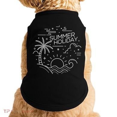 Summer Holiday Tropical Vacation Doggie Tank