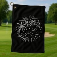 Summer Holiday Tropical Vacation Golf Towel thumb 1