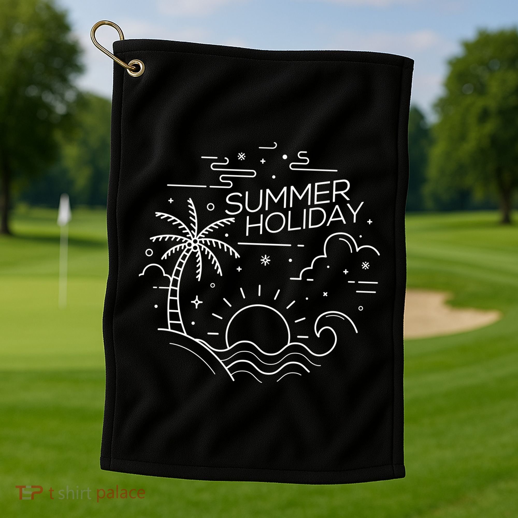 Summer Holiday Tropical Vacation Golf Towel