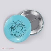 Summer Holiday Tropical Vacation Button thumb 0