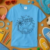 Summer Holiday Tropical Vacation Kids T-Shirt thumb 3