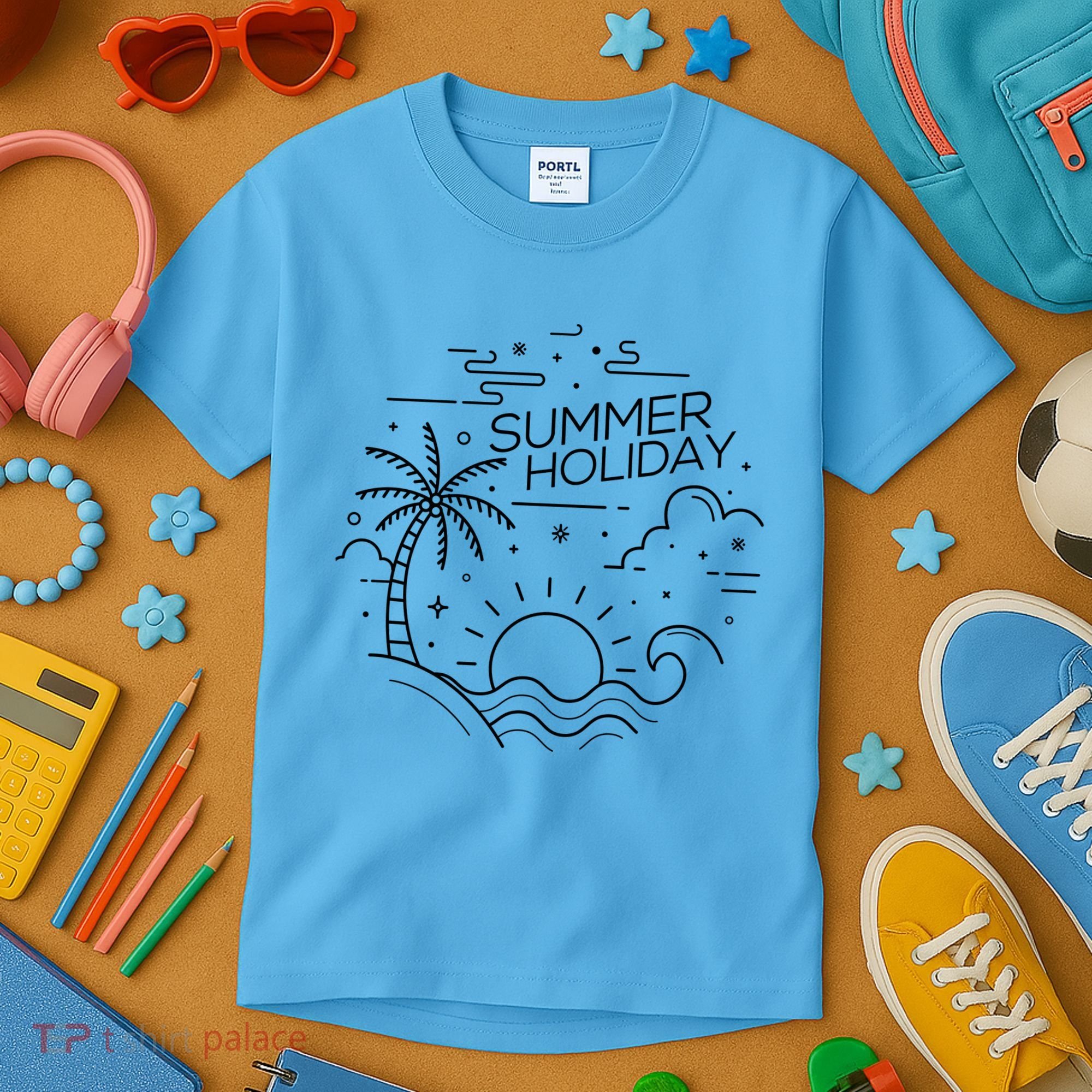 Summer Holiday Tropical Vacation Kids T-Shirt