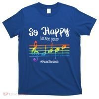 So Happy To See Your Face Back To School Funny Music Teacher Gift T-Shirt thumb 0