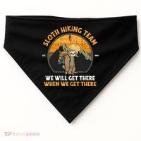 Sloth Hiking Tshirt, Sloth Hiking Team Tshirt TShirt USA-Made Doggie Bandana thumb 0