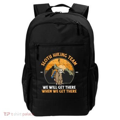 Sloth Hiking Tshirt, Sloth Hiking Team Tshirt TShirt Backpack