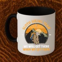 Sloth Hiking Tshirt, Sloth Hiking Team Tshirt TShirt Coffee Mug thumb 2