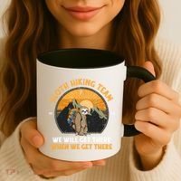 Sloth Hiking Tshirt, Sloth Hiking Team Tshirt TShirt Coffee Mug thumb 3