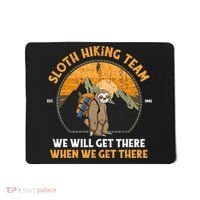 Sloth Hiking Tshirt, Sloth Hiking Team Tshirt TShirt Mousepad thumb 0