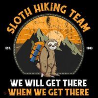 Sloth Hiking Tshirt, Sloth Hiking Team Tshirt TShirt Ornament thumb 1
