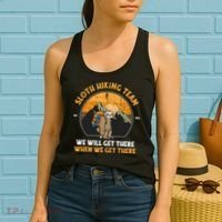 Sloth Hiking Tshirt, Sloth Hiking Team Tshirt TShirt Women's Tank Top thumb 2