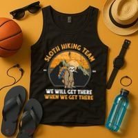 Sloth Hiking Tshirt, Sloth Hiking Team Tshirt TShirt Tank Top thumb 4