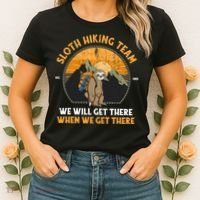 Sloth Hiking Tshirt, Sloth Hiking Team Tshirt TShirt Women's T-Shirt thumb 2