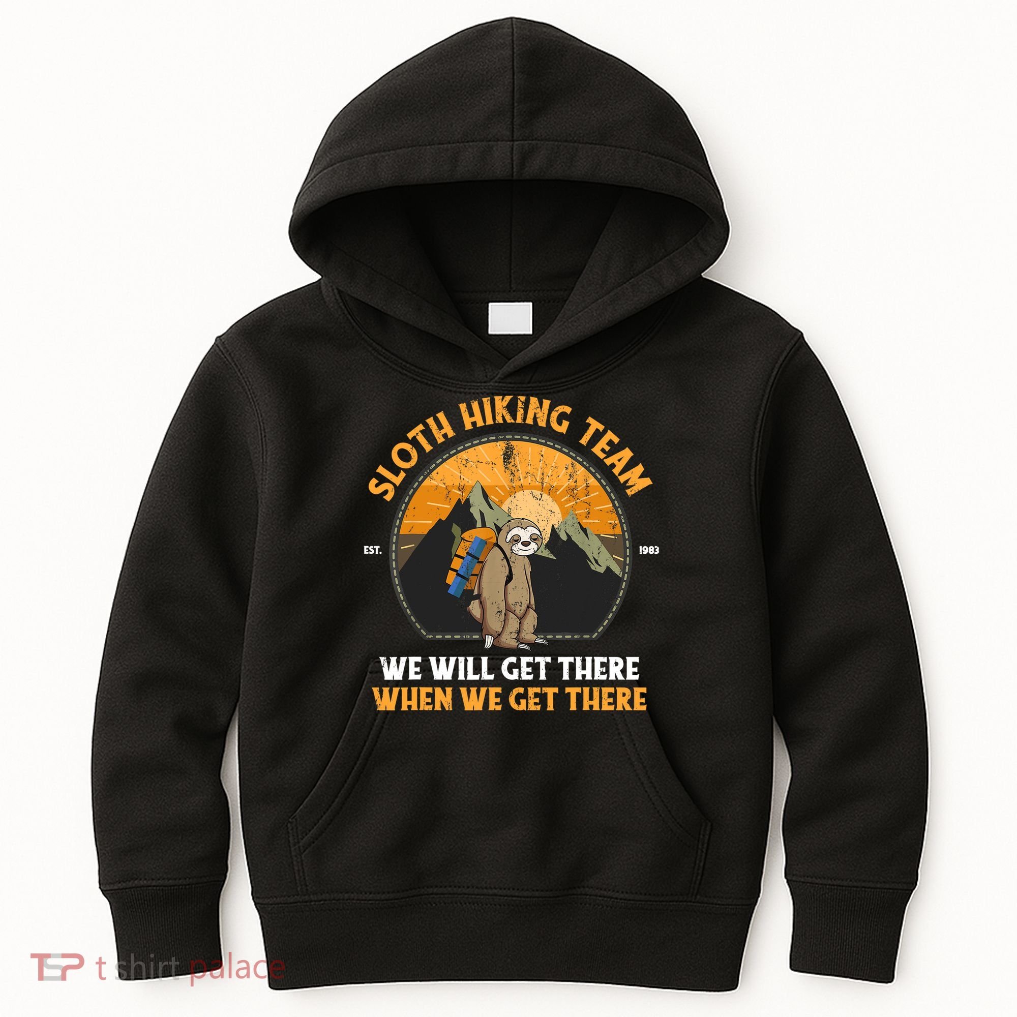 Sloth Hiking Tshirt, Sloth Hiking Team Tshirt TShirt Kids Hoodie