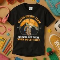 Sloth Hiking Tshirt, Sloth Hiking Team Tshirt TShirt Kids T-Shirt thumb 3