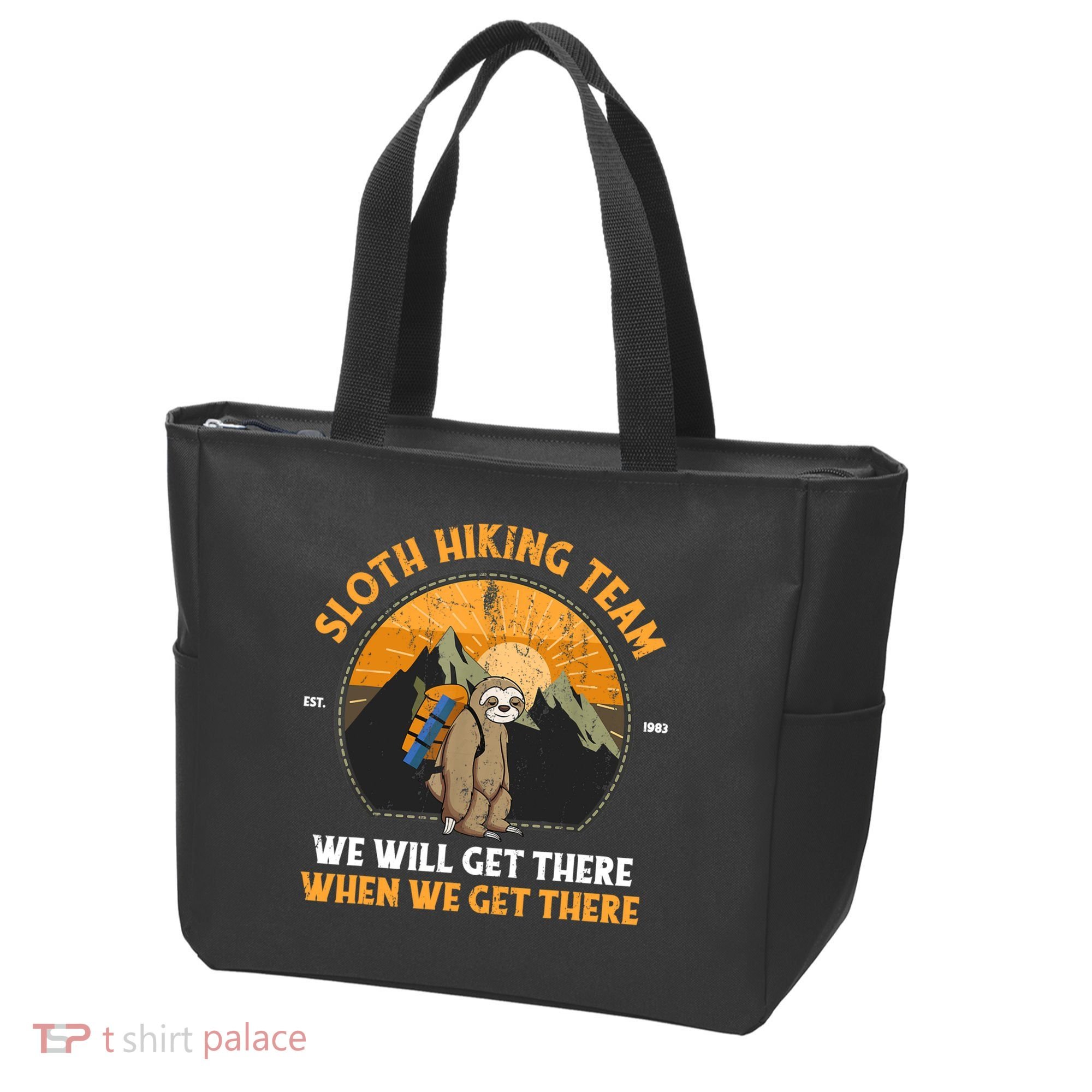 Sloth Hiking Tshirt, Sloth Hiking Team Tshirt TShirt Tote Bag