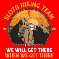 Sloth Hiking Tshirt, Sloth Hiking Team Tshirt TShirt Santa Hat thumb 1